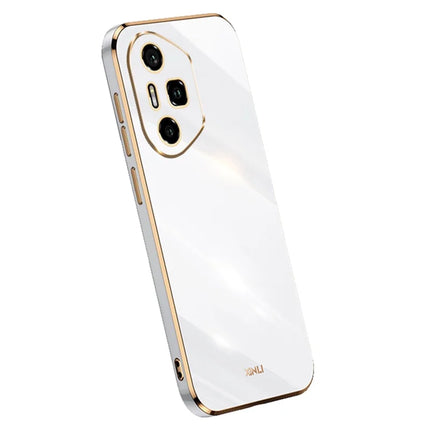 XINLI For Honor 300 Pro Case TPU Phone Cover with Electroplating Frame - White