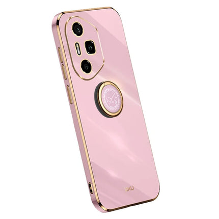 XINLI For Honor 300 Pro Case Ring Kickstand Electroplating TPU Phone Cover - Purple
