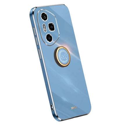 XINLI For Honor 300 Pro Case Ring Kickstand Electroplating TPU Phone Cover - Blue