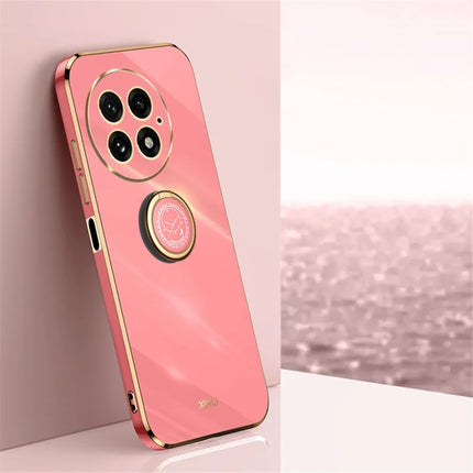XINLI For OnePlus 13 Case Ring Kickstand Electroplating TPU Phone Cover