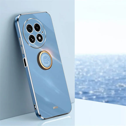 XINLI For OnePlus 13 Case Ring Kickstand Electroplating TPU Phone Cover