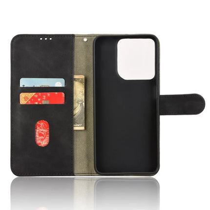 For Motorola Moto G15 4G Leather Case Skin Feel Anti Drop Wallet Flip Phone Cover