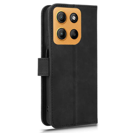 For Motorola Moto G15 4G Leather Case Skin Feel Anti Drop Wallet Flip Phone Cover