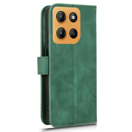 For Motorola Moto G15 4G Leather Case Skin Feel Anti Drop Wallet Flip Phone Cover