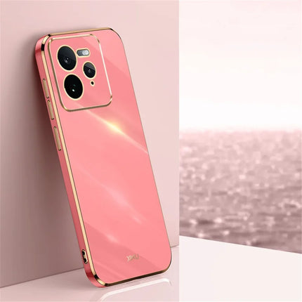 XINLI For Realme GT 7 Pro 5G Case TPU Phone Cover with Electroplating Frame