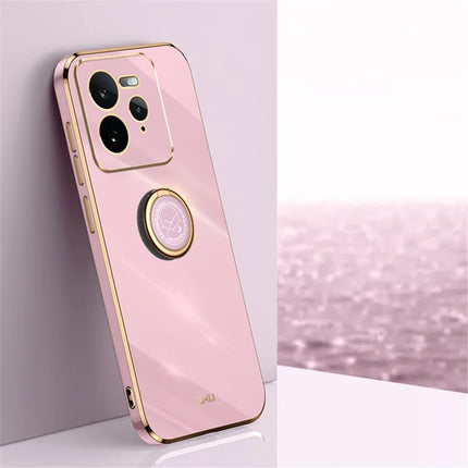 XINLI For Realme GT 7 Pro 5G Case Ring Kickstand Electroplating TPU Phone Cover