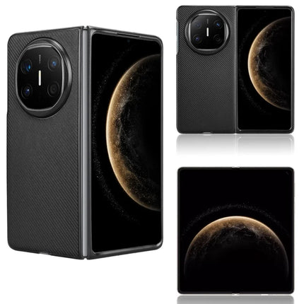 For Huawei Mate X6 Case Carbon Fiber Texture Shockproof PU + PC Phone Cover