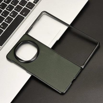 For Huawei Mate X6 Case Carbon Fiber Texture Shockproof PU + PC Phone Cover
