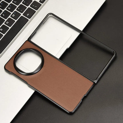 For Huawei Mate X6 Case Carbon Fiber Texture Shockproof PU + PC Phone Cover