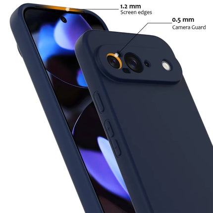 For Google Pixel 9 Case Compatible with MagSafe Liquid Silicone Phone Cover with Lanyard