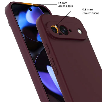 For Google Pixel 9 Case Compatible with MagSafe Liquid Silicone Phone Cover with Lanyard