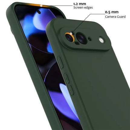 For Google Pixel 9 Case Compatible with MagSafe Liquid Silicone Phone Cover with Lanyard