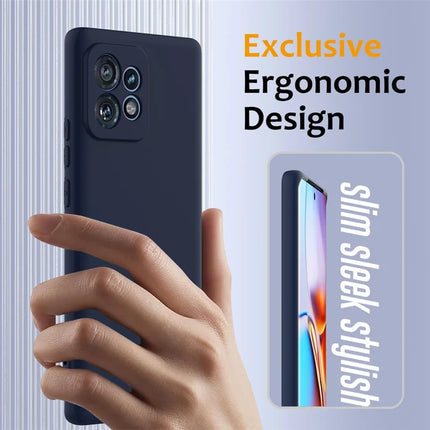 Liquid Silicone Case For Motorola Edge 40 Pro 5G  /  Edge+ (2023)  /  Moto X40 5G Compatible with MagSafe Phone Cover with Lanyard
