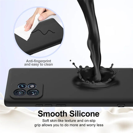 Liquid Silicone Case For Motorola Edge 40 Pro 5G  /  Edge+ (2023)  /  Moto X40 5G Compatible with MagSafe Phone Cover with Lanyard