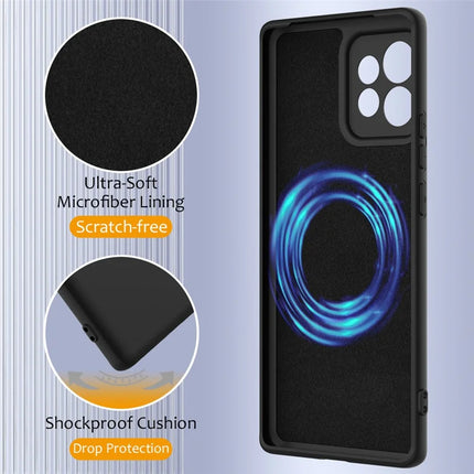 Liquid Silicone Case For Motorola Edge 40 Pro 5G  /  Edge+ (2023)  /  Moto X40 5G Compatible with MagSafe Phone Cover with Lanyard