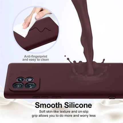 Liquid Silicone Case For Motorola Edge 40 Pro 5G  /  Edge+ (2023)  /  Moto X40 5G Compatible with MagSafe Phone Cover with Lanyard