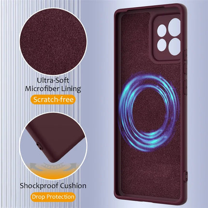 Liquid Silicone Case For Motorola Edge 40 Pro 5G  /  Edge+ (2023)  /  Moto X40 5G Compatible with MagSafe Phone Cover with Lanyard