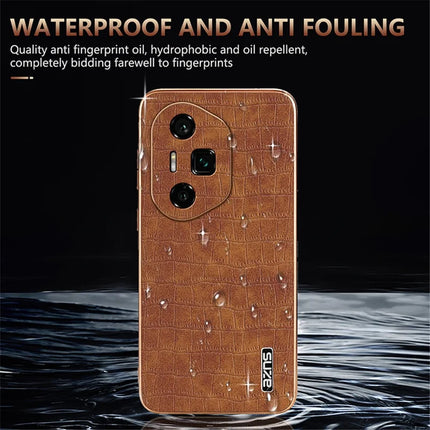 AZNS For Honor 300 Ultra Case Electroplating Crocodile Texture PU + TPU Phone Cover