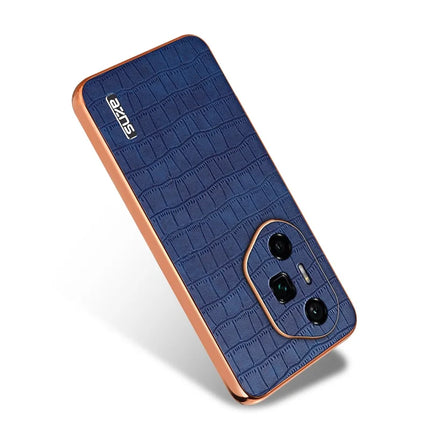 AZNS For Honor 300 Ultra Case Electroplating Crocodile Texture PU + TPU Phone Cover