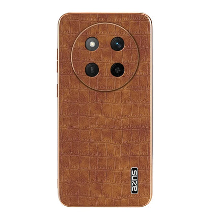 AZNS For Honor X60 Pro 5G Case Electroplating Crocodile Texture PU + TPU Phone Cover