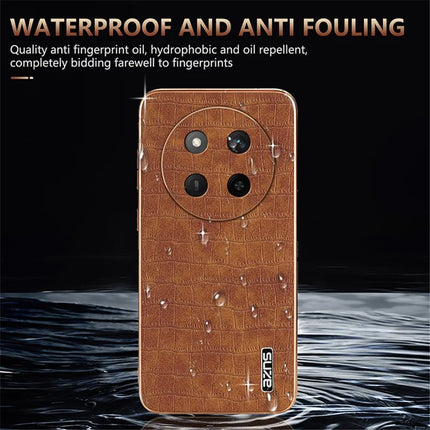 AZNS For Honor X60 Pro 5G Case Electroplating Crocodile Texture PU + TPU Phone Cover