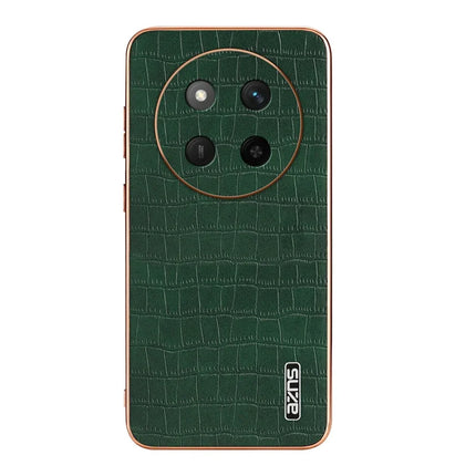 AZNS For Honor X60 Pro 5G Case Electroplating Crocodile Texture PU + TPU Phone Cover