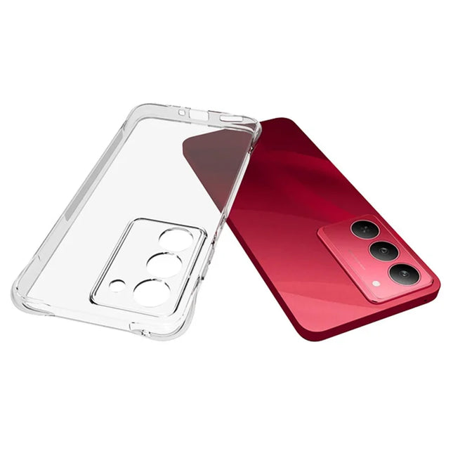 For Realme 14x 5G  /  V60 Pro TPU Phone Case Non Slip Transparent Mobile Phone Cover
