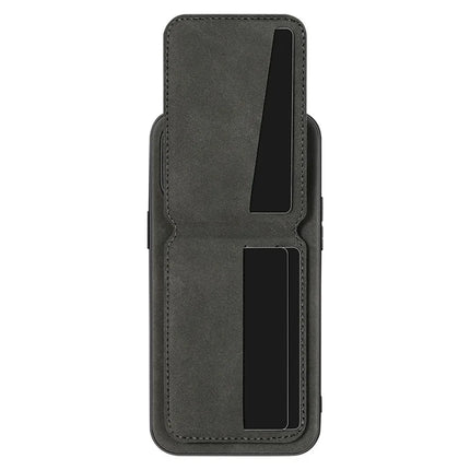 For Samsung Galaxy A55 5G Case Card Holder Kickstand Anti Drop PC + TPU + PU Leather Back Cover