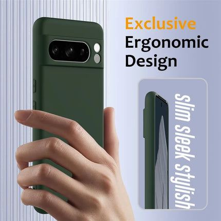 For Google Pixel 8 Pro Case Compatible with MagSafe Liquid Silicone Phone Cover with Lanyard