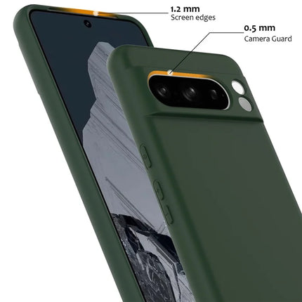 For Google Pixel 8 Pro Case Compatible with MagSafe Liquid Silicone Phone Cover with Lanyard