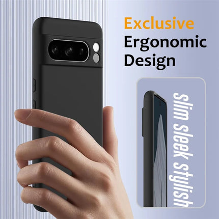 For Google Pixel 8 Pro Case Compatible with MagSafe Liquid Silicone Phone Cover with Lanyard
