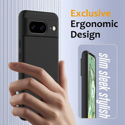 For Google Pixel 8 Case Compatible with MagSafe Liquid Silicone Phone Cover with Lanyard
