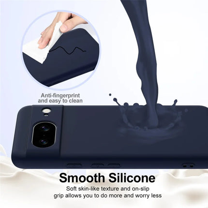 For Google Pixel 8 Case Compatible with MagSafe Liquid Silicone Phone Cover with Lanyard