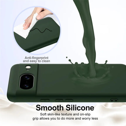 For Google Pixel 8 Case Compatible with MagSafe Liquid Silicone Phone Cover with Lanyard
