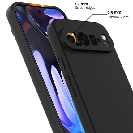 For Google Pixel 9 Pro XL Case Compatible with MagSafe Liquid Silicone Phone Cover with Lanyard