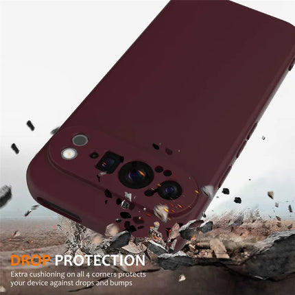 For Google Pixel 9 Pro XL Case Compatible with MagSafe Liquid Silicone Phone Cover with Lanyard