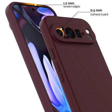 For Google Pixel 9 Pro XL Case Compatible with MagSafe Liquid Silicone Phone Cover with Lanyard