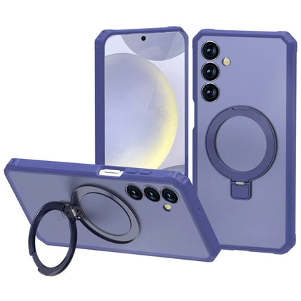 For Samsung Galaxy A16 5G  /  4G Case Compatible with MagSafe Kickstand TPU + PC Anti Drop Phone Cover - Dark Blue