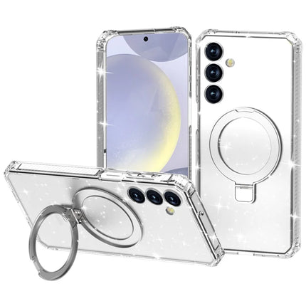 For Samsung Galaxy A16 5G  /  4G Case Compatible with MagSafe Kickstand TPU + PC Anti Drop Phone Cover - Transparent