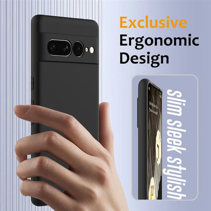 For Google Pixel 7 Pro 5G Case Compatible with MagSafe Liquid Silicone Phone Cover with Lanyard