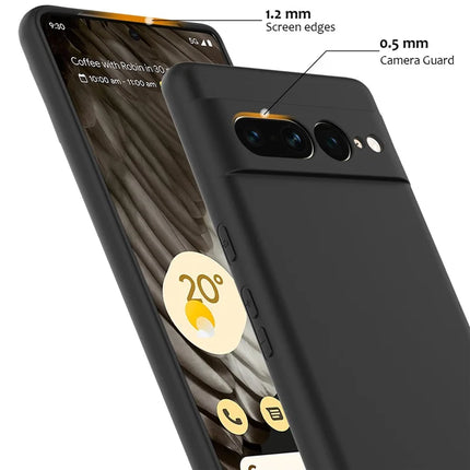 For Google Pixel 7 Pro 5G Case Compatible with MagSafe Liquid Silicone Phone Cover with Lanyard