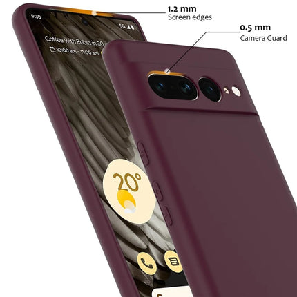 For Google Pixel 7 Pro 5G Case Compatible with MagSafe Liquid Silicone Phone Cover with Lanyard