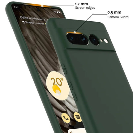 For Google Pixel 7 Pro 5G Case Compatible with MagSafe Liquid Silicone Phone Cover with Lanyard