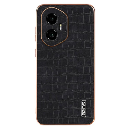 AZNS For Honor 300 Case Electroplating Crocodile Texture PU + TPU Phone Cover