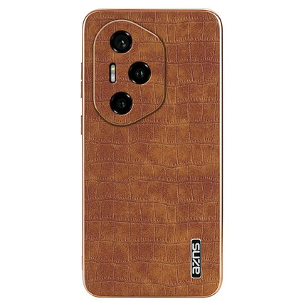 AZNS For Honor 300 Pro Case Electroplating Crocodile Texture PU + TPU Phone Cover