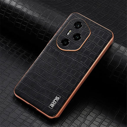 AZNS For Honor 300 Pro Case Electroplating Crocodile Texture PU + TPU Phone Cover