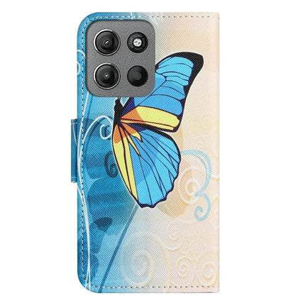 For Motorola Moto G15 4G  /  G15 Power 4G Case Pattern Printing Cross Texture Phone Leather Cover