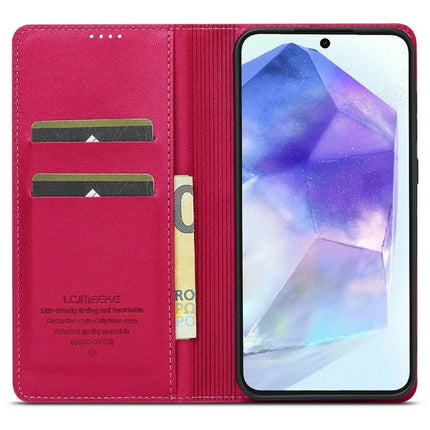 LC.IMEEKE L1 Series for Samsung Galaxy A56 5G Case PU Leather Wallet Stand Phone Cover