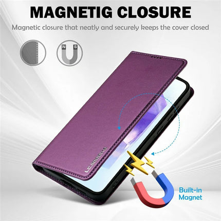 LC.IMEEKE L1 Series for Samsung Galaxy A36 5G Case PU Leather Wallet Stand Protective Phone Cover