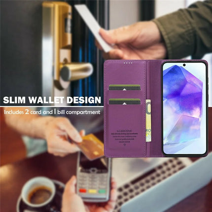 LC.IMEEKE L1 Series for Samsung Galaxy A36 5G Case PU Leather Wallet Stand Protective Phone Cover